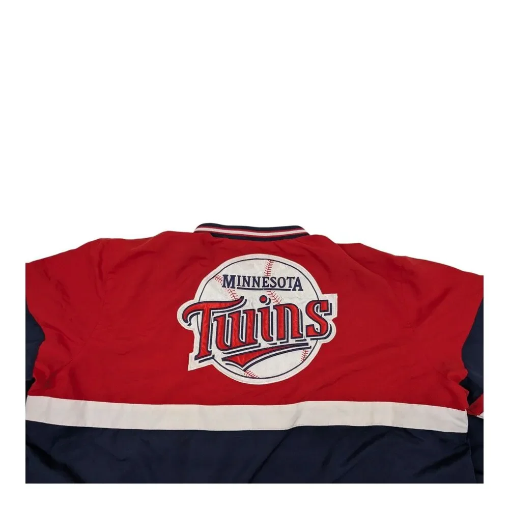 Minnesota Twins MLB Baseball Logo‎ Red White & Blue XL Pullover Jacket Lined